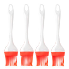 Silicone Pastry Brush Grill Brush  21 cm  Heat Resistant  Silicone Brush Kitchen Brush for BBQ Marinades, Meat, Sauce, Oil (4)