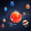 Mini Solar System Stress Balls,10PCS Planets Squeeze Balls Space Toys 3