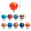 Mini Solar System Stress Balls,10PCS Planets Squeeze Balls Space Toys 4