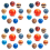 Mini Solar System Stress Balls,10PCS Planets Squeeze Balls Space Toys 1