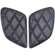 Motorcycle Tank Sticker Racer Style Knee Grip Moto Tank Pad(Black)