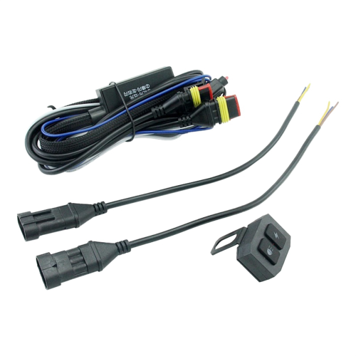 Motorcycle Led Fog Light Lamp Wiring Harness Relay