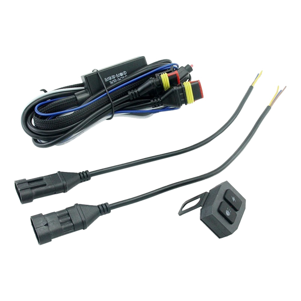 Motorcycle Led Fog Lamp Wiring Harness Relay Light 4711610328151