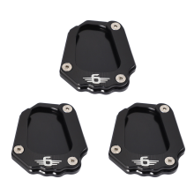 Motorcycle Kickstand Pad Side Stand For K1600Gt K1600Gtl (Black)