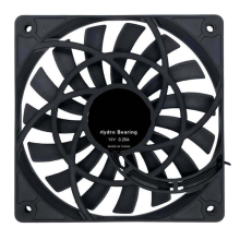 Ventoinha de resfriamento PWM silenciosa de 120 mm (12 cm) perfil baixo com espessura de 12 mm - Novo 120 x 120 x 12 mm DC 12V