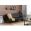 Birlea Birlea Franklin Sofa Bed Settee Black Faux Leather 1