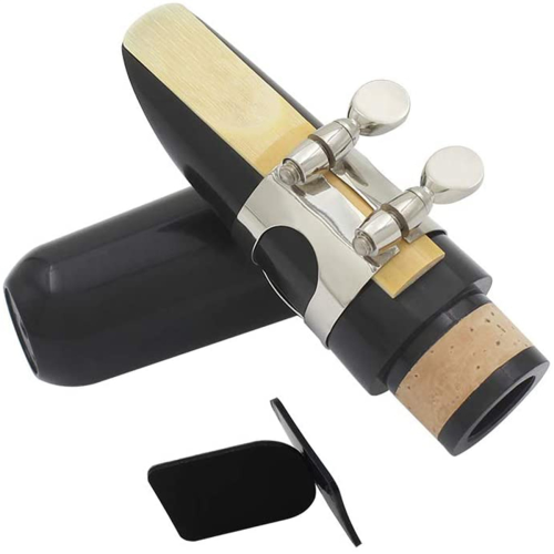 Mouthpiece Kit,Includes Ligature+Clarinet 2.5+Black Clarinet Cap 1