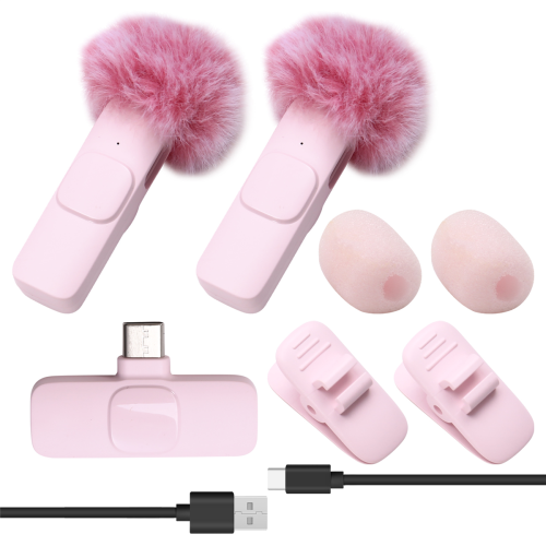 New Wireless Lavalier Microphone Portable Audio Video Recording 1