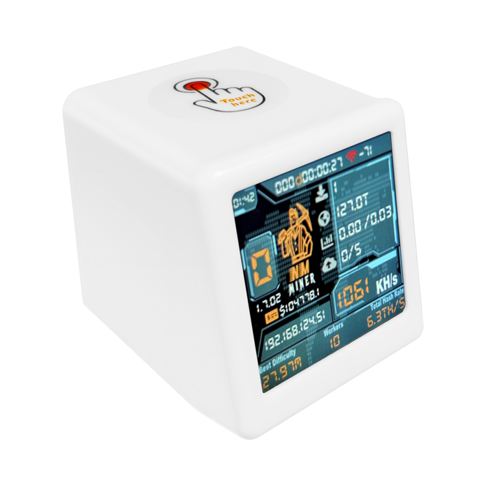 Nm Tv Nmminer Tv Hashrate Nerdminer Btc Solo Lottery Miner White 4711610318039