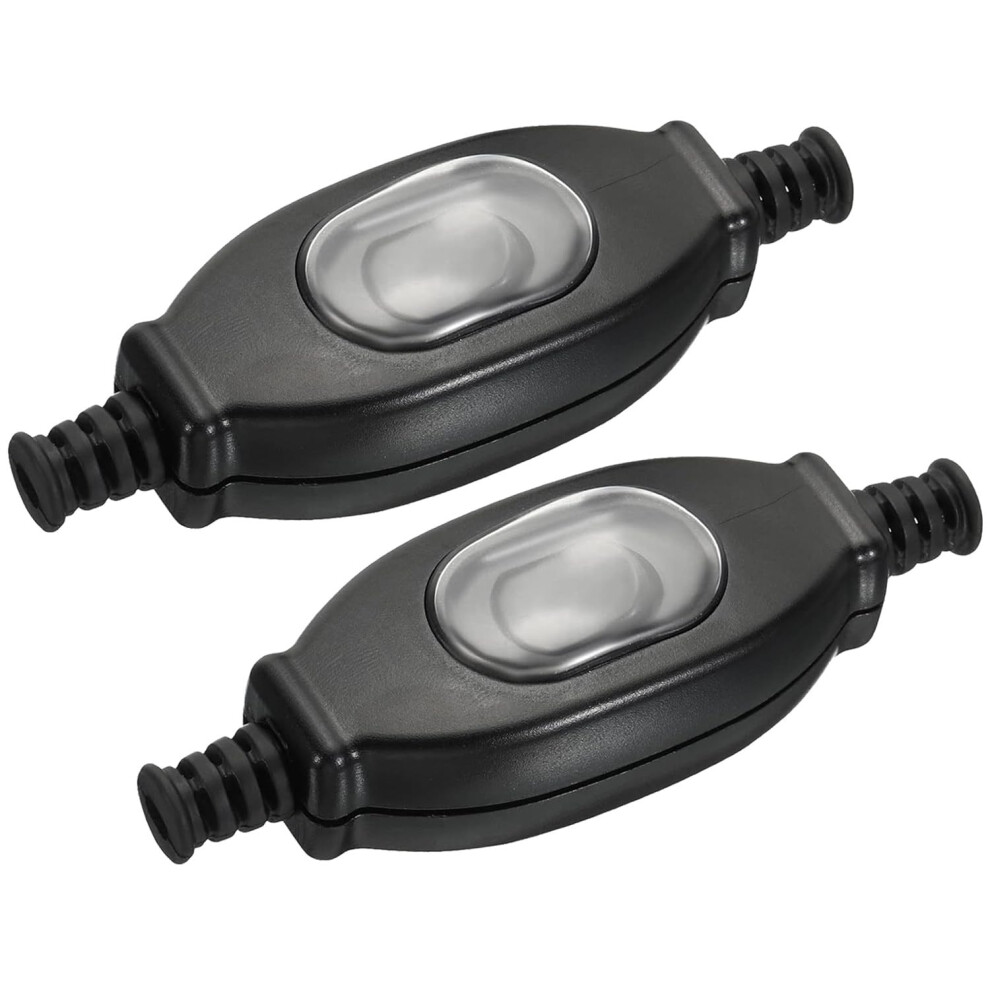 2 Pcs Inline Cable Switch, Onoff Cable Lamp Rocker Switch, 250V 3A Ac Device Switch, Lamp Cable Switch Type 12 6493810312557
