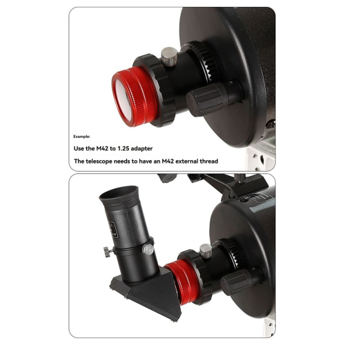 Nova interface de travamento rápido coaxial M42 de 1,25 polegadas astronômica 2