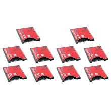 New SD to Card Sleeve Supports Wireless WIFI SD Card Adapter Red