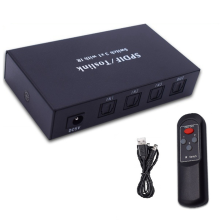 Comutador óptico de 2 vias com controle remoto infravermelho
