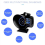 OBDII Meter Dashboard Speed RPM Water Temperature Voltage Gauge 3