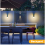 Luz solar externa com brilho e cor ajustáveis IP65 à prova d'água 2