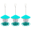 Outside Squirrel Proof Bird Feeder, with Round Shaped Roof Green 1
