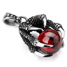Pendant Necklace Claws Bead Men