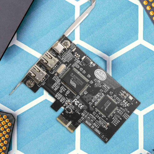Κάρτα Ελεγκτή FireWire 1394a IEEE1394 PCI Express x1, 3 Θύρες 1