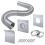 Kit de entrada de ar fresco para fogão a pellets 2x60 polegadas Kit de ar frio externo 1