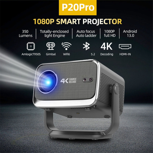 P20 Pro Smart Projector Android 13.0 WiFi6 Smart Full HD UK Plug 1