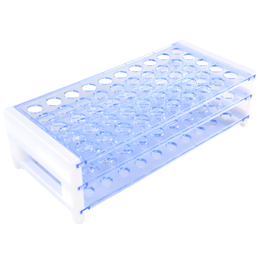 Plastic Test Tube Rack for 12-13MM Test Tubes 50 Hole Positions-image-OPC-PJ589C5-NEW
