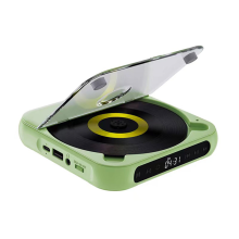 Portable CD Player Bluetooth Speaker,LED Screen, Stereo Player-Green