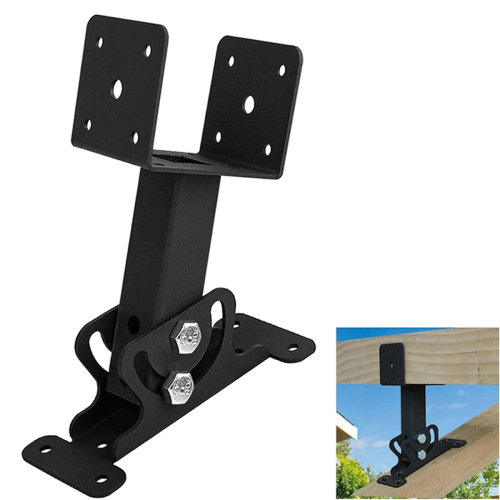 1 PCS Pergola Roof Riser Beam Bracket, Riser Brackets for Patio Cover 2