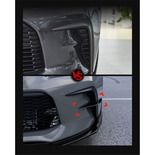1 Pair Front Bumper Vent Spoiler Canard Decorative for 2