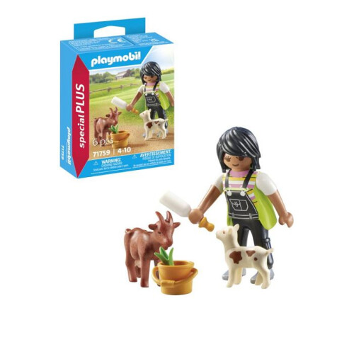 PLAYMOBIL FERMIERE Chevre+CHEVREAU SPE+ PLAYMOBIL PLL71759 2