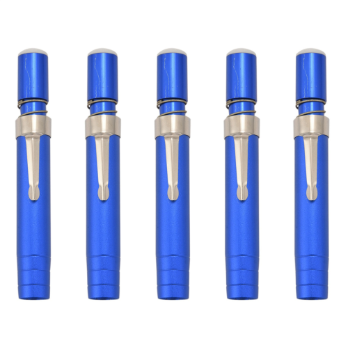 1 pcs Black Aluminum alloy Chalk Keeper Holder (blue)