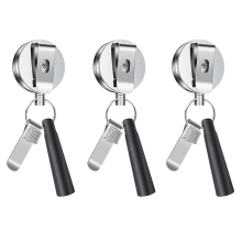 1 Pack Heavy Duty Retractable Pull Pen Pencil Holder Universal