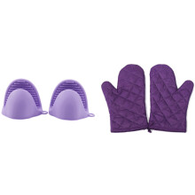 1 Pair Craft Cotton Oven Glove Pot Holder Cooking Mitts