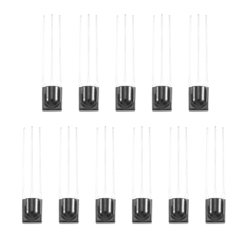 10 Pcs Reception Distance 15M VS838 IR Receiver Modules Black 1