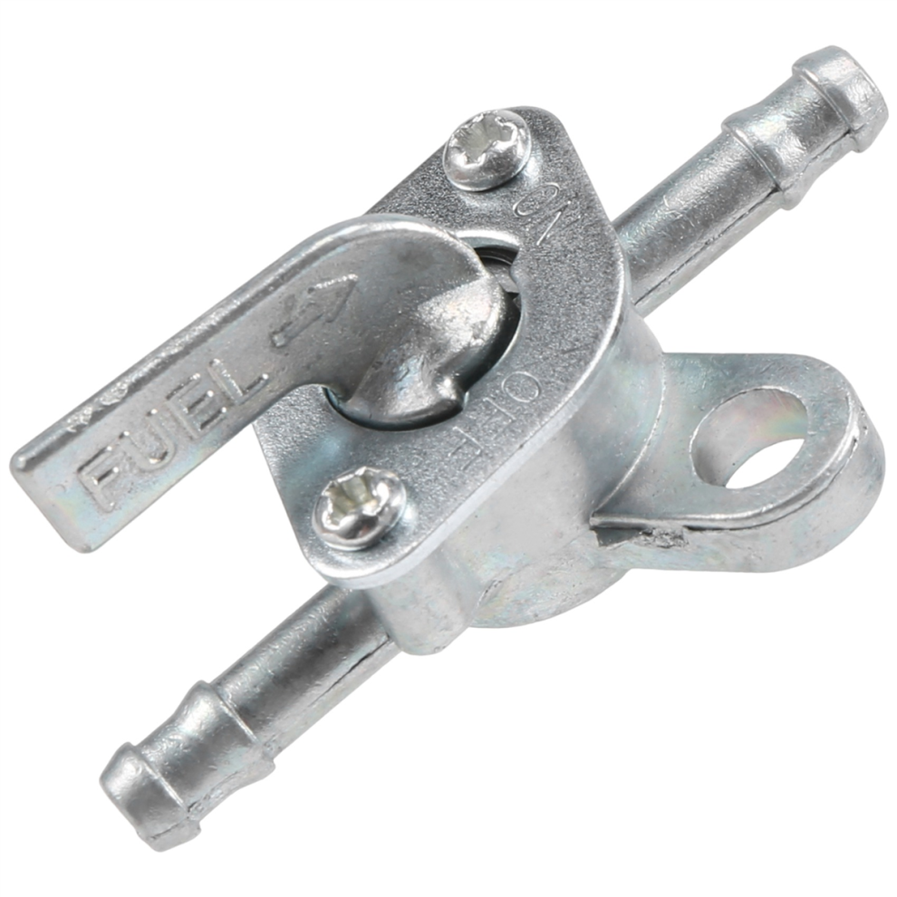 1/4" Inline Oil Gas Fuel Tank Tap Filter Petcock Switch Silver 4711600358021