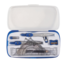 Kit de geometria matemática com 10 peças, materiais para desenho