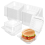 100 Count Hinged Clamshell Takeout Tray for Dessert, Cakes, Salads 4
