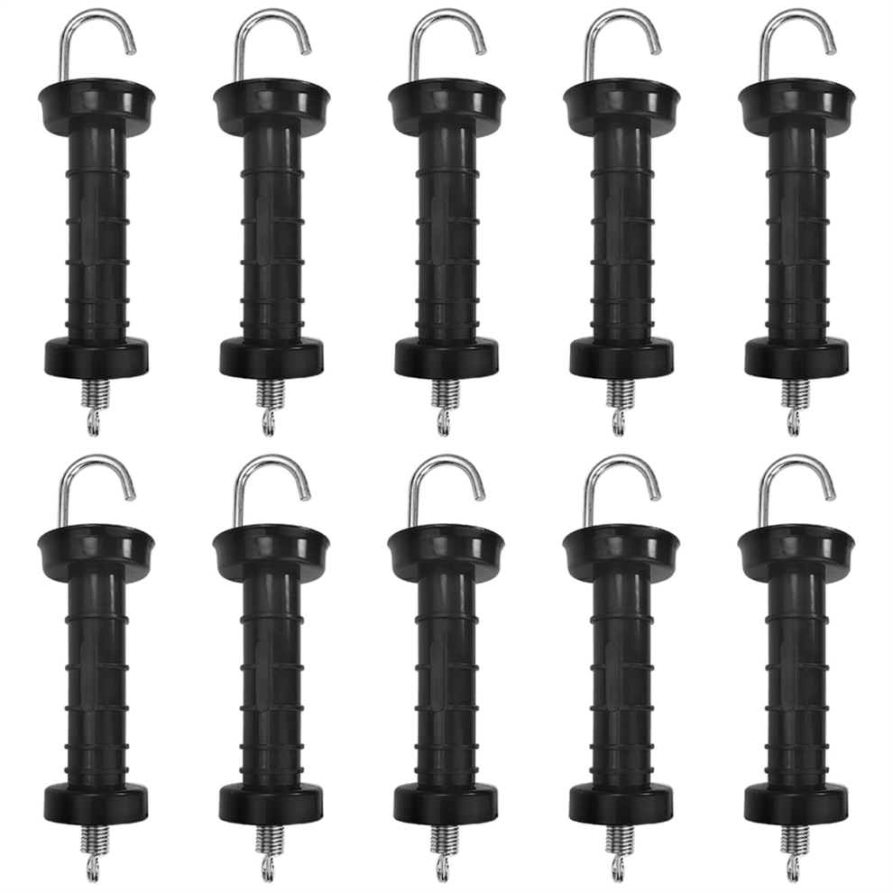 10 Pcs Gate Handle For Electric Fence, Insulated Spring Tension 4711600360512