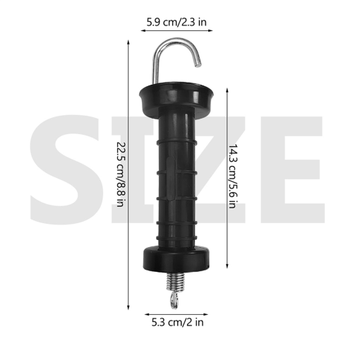 10 PCS Gate Handle for Electric Fence, Insulated Spring Tension 1