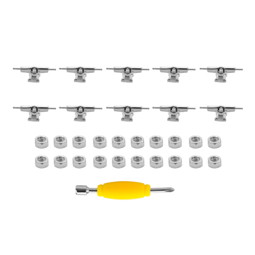 10 Pcs 29mm Fingerboard Trucks Finger Skateboard Deck with Nuts 2