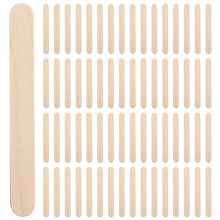 100 Count 3.6 Inch Wooden Multi-Purpose Popsicle Sticks, Ice Cream