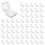 100 Count Hinged Clamshell Takeout Tray for Dessert, Cakes, Salads 1