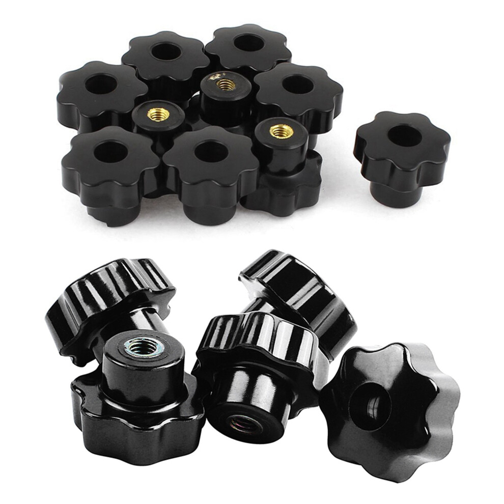 10 Pcs 32Mm Dia M6 Thread Screw on Type Star Head Clamping Knob Grip-image-OPC-PJ58CM7-NEW