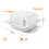 100 Count Hinged Clamshell Takeout Tray for Dessert, Cakes, Salads 4