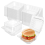 100 Count Hinged Clamshell Takeout Tray for Dessert, Cakes, Salads 5