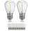 10 Pcs Shatterproof LED String Lights Warm White 2700K E27 Base 3