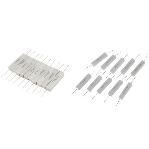 10 Pcs Wire Wound Ceramic Cement Resistor 2 Ohm 10W Watt