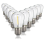 10 Pcs Shatterproof LED String Lights Warm White 2700K E27 Base 2