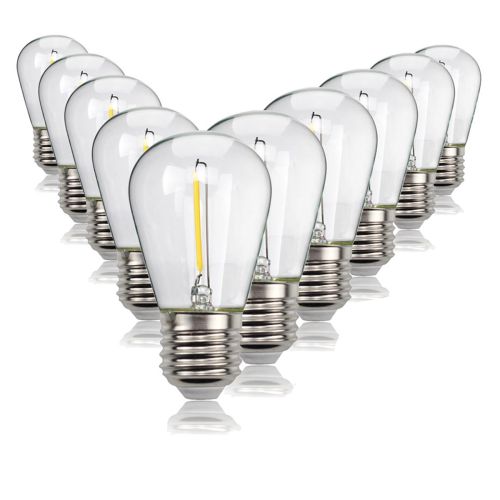 10 Pcs Shatterproof LED String Lights Warm White 2700K E27 Base 1