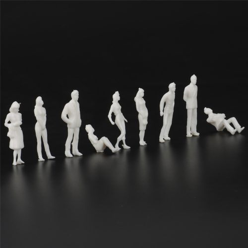 1:50 White Figures Architectural Model Human Scale HO Model ,100 Pcs 2