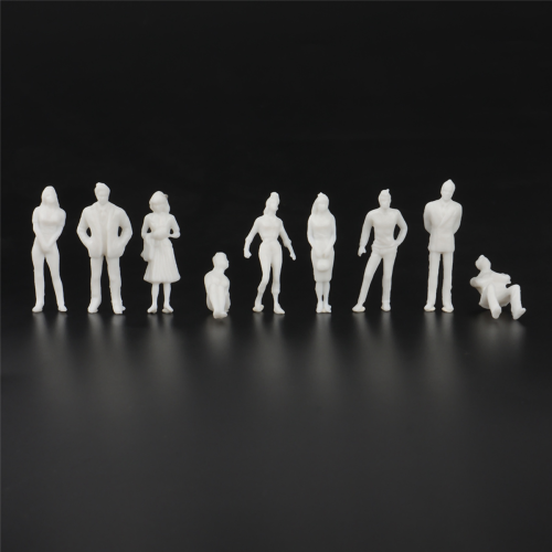 1:50 White Figures Architectural Model Human Scale HO Model ,100 Pcs 1
